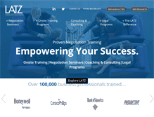 Tablet Screenshot of latznegotiation.com